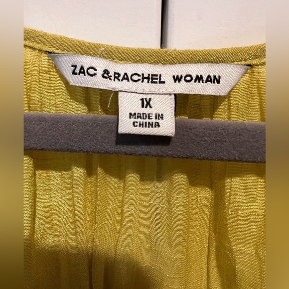 046. Zac & Rachel Boho Blouse 1X - Picture 3 of 7